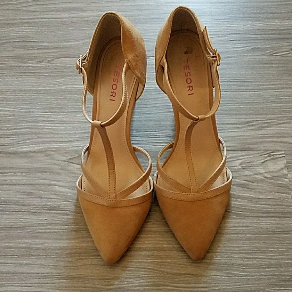 👠Tesori suede heels👠